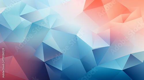A low-poly design is used to create an abstract background.
