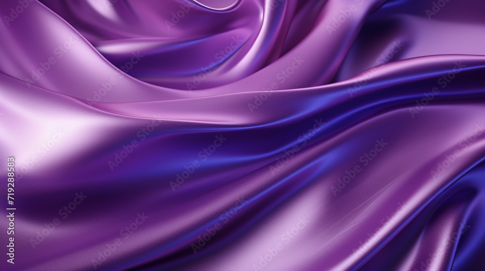 Obraz premium abstract 3d rendering, wavy iridescent metallic shape above the water with reflection. Modern unique wallpaper