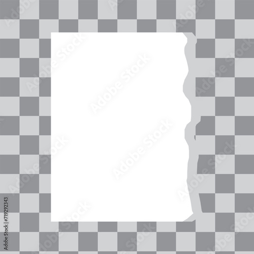 Set of torn paper different shapes. collection of ripped paper. Vector