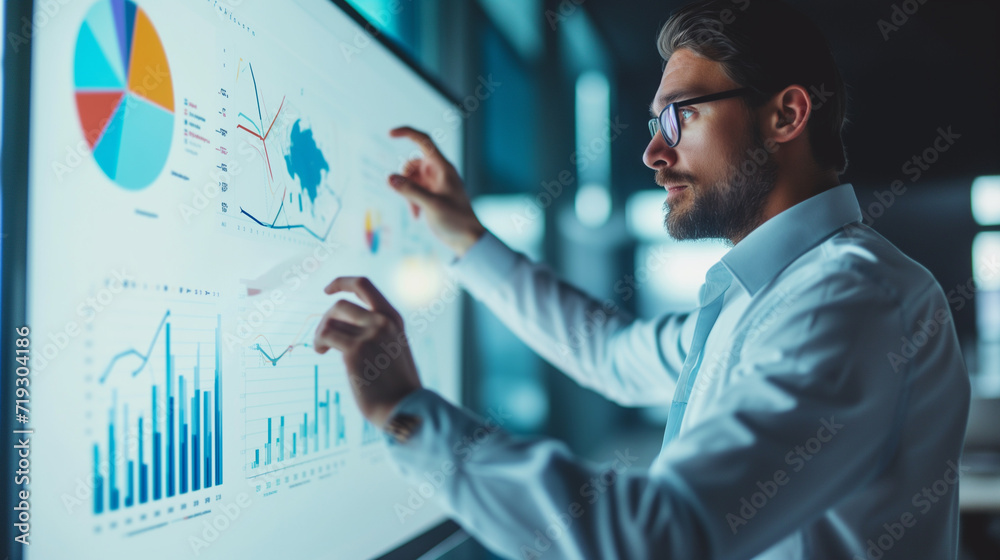 Expert Analyzing Financial Market Data.