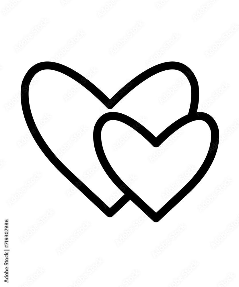 Heart clip art design on plain white transparent isolated background for card, shirt, hoodie, sweatshirt, apparel, tag, mug, icon, poster or badge Heart clip art design on plain white transparent isolated background for card, shirt, hoodie, sweatshirt, apparel, tag, mug, icon, poster or badge