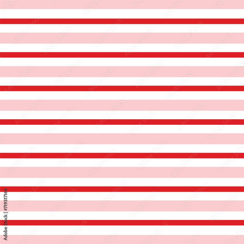 Valentine's day concept pattern set. Valentine's Day line stripes pattern. Valentines day pattern of repetitive horizontal strips. Trendy style Isolated vector illustration. Seamless texture backgroud
