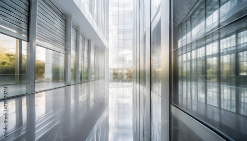 blurred white abstract glass wall from modern building