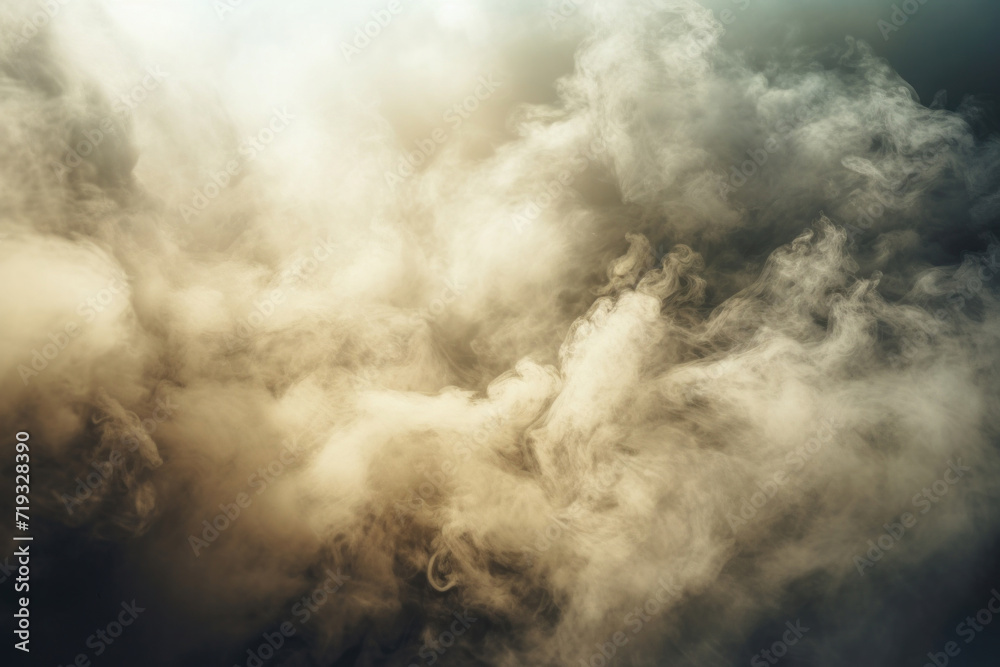 Obraz premium Background of Dense smoke.