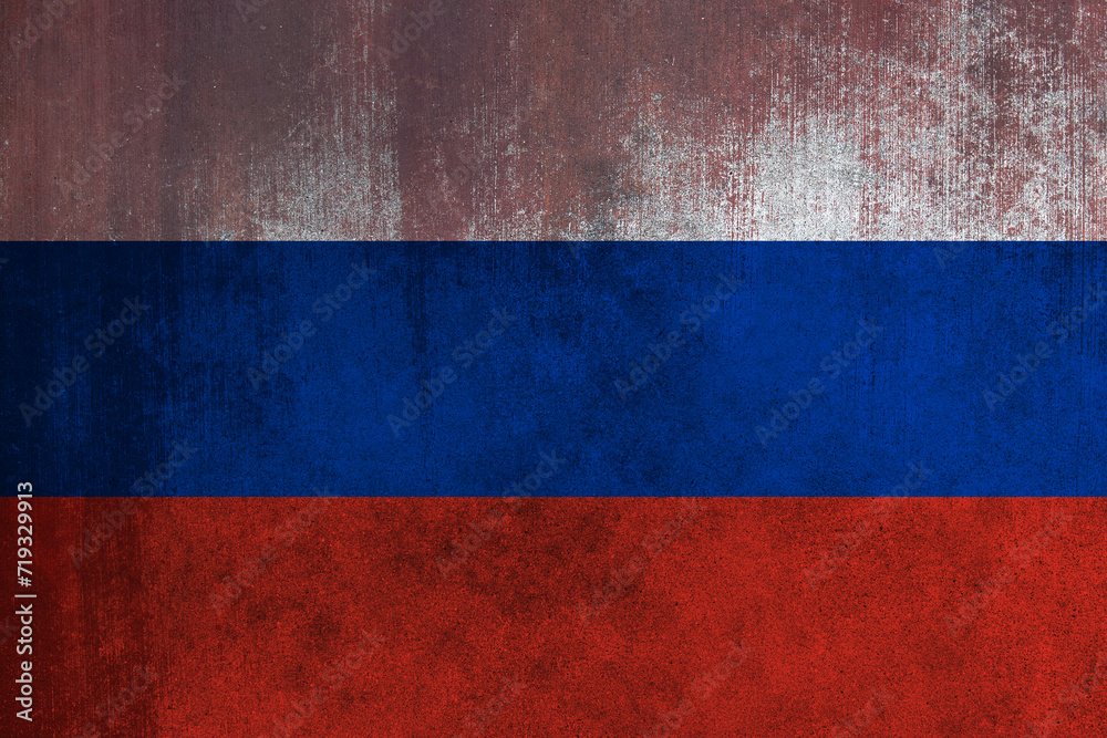 Flag of Russia, Russia Flag, National symbol of Russia country. Fabric and texture flag of Russia.