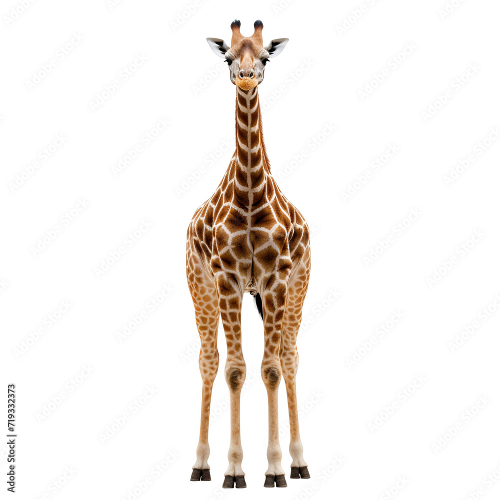 Obraz premium giraffe isolated on white