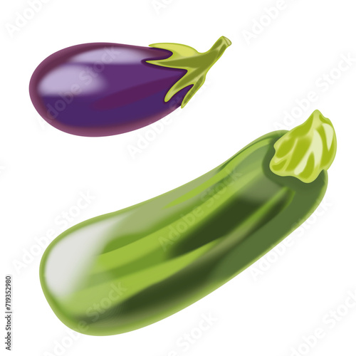 zucchini and eggplant