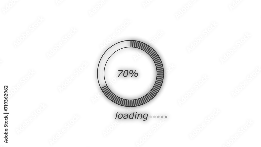 Abstract circle loading bar gray color illustration. white color background UHD 4k illustration. Abstract circle loading bar gray color illustration. white color background UHD 4k illustration.