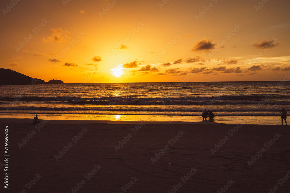 Patong beach sunset Patong beach sunset