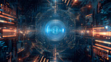 Advanced Digital Art. Technology Concept Background