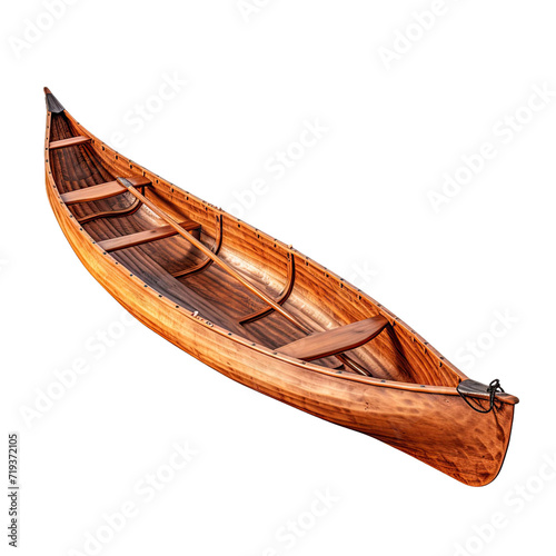 canoe isolated on transparent background © Dynamo