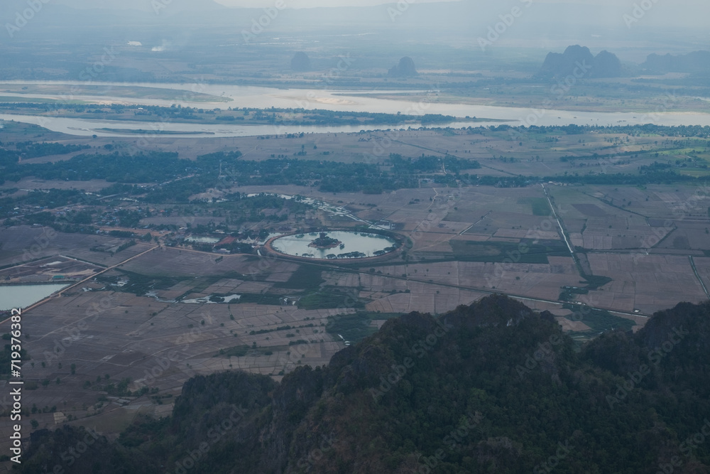 Aerial view from the mountain Aerial view from the mountain