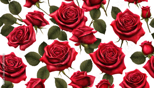 Beautiful Realistic red rose png, red rose on a transparent background, valentine red rose png, red rose element easy to use flowers, red rose 3d render realistic illustration
