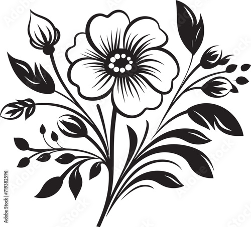 Nightfall Botanical Charms XX Black Vector Botanical CharmsGothic Noir Flourishes XX Black Floral Vector Flourishes