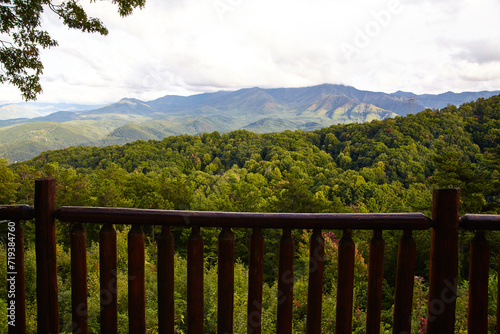 Smoky Mountains View from Rustic Deck  Tennessee