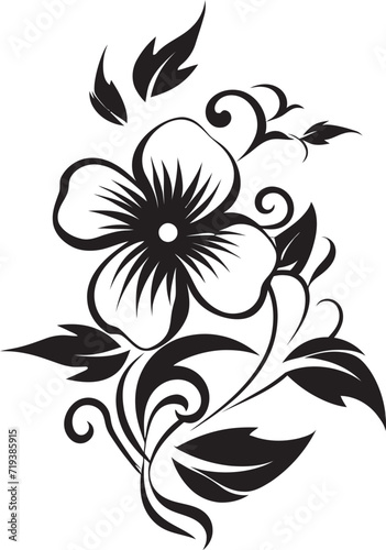 Monochrome Lily Bouquets Dark Floral VectorsStygian Iris Silhouettes Black Vector Flowers