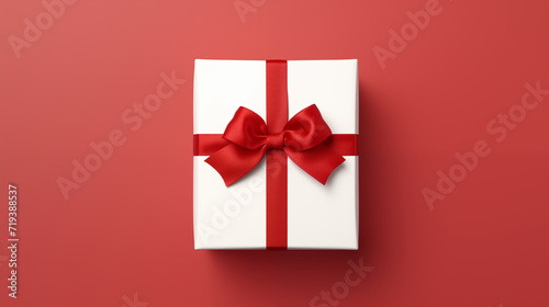 gift box on red