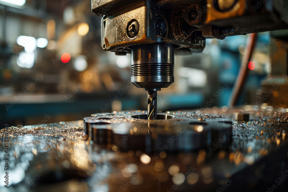 Precision Metalwork: Industrial CNC Machinery in a Steel Factory Precision Metalwork: Industrial CNC Machinery in a Steel Factory