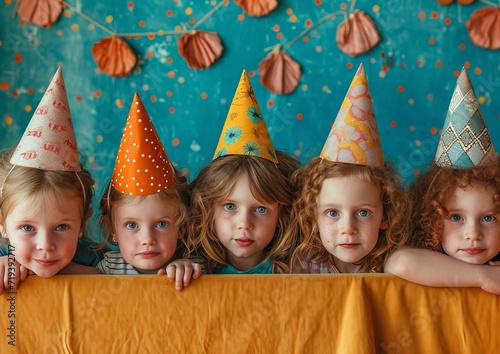 Joyful Kids: Party Moments and Playful Hats