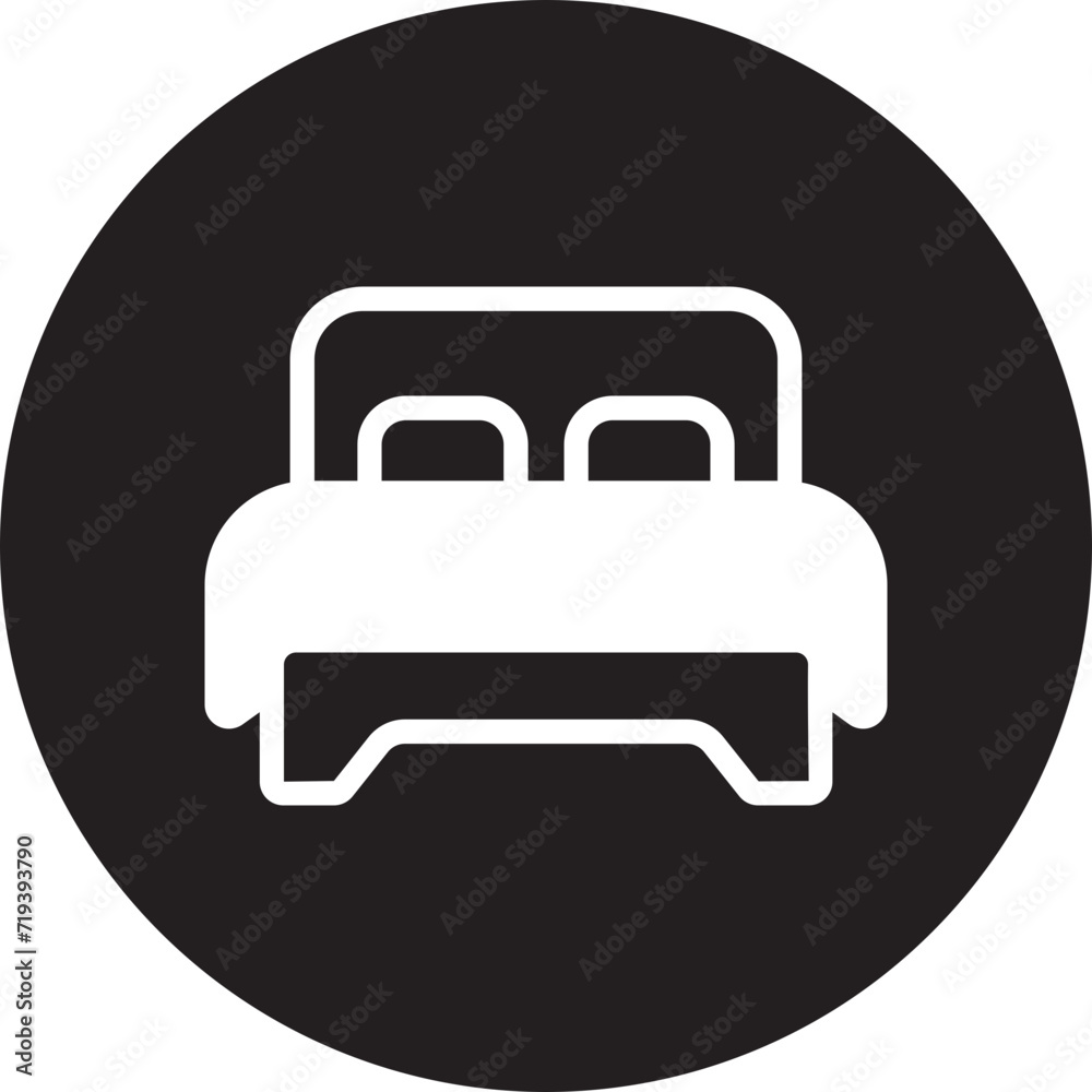 bed glyph icon bed glyph icon