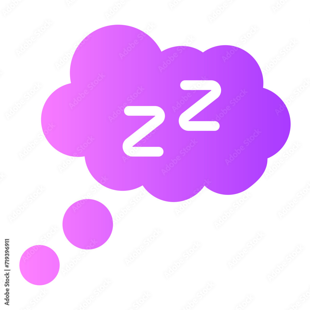 sleeping gradient icon sleeping gradient icon