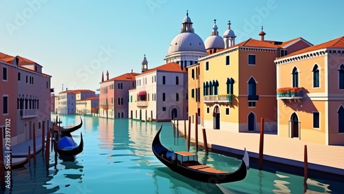 venice view ai generated