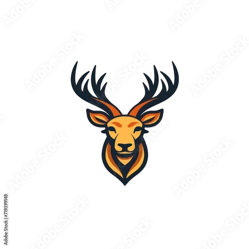 Animal Deer. Logo illustration of a Deer. Deer emblem  icon  logotype decal  print