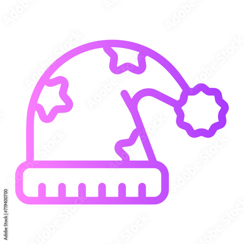sleeping hat gradient icon