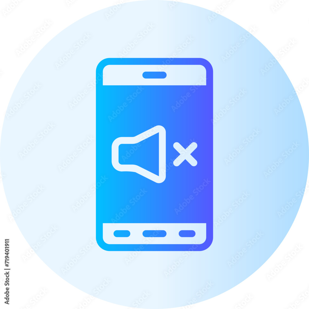 silent mode gradient icon silent mode gradient icon