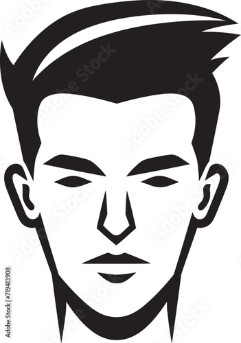 Abstracted Masculine Identities Man Vector BlackDynamic Monochrome Black Vector Man Exploration