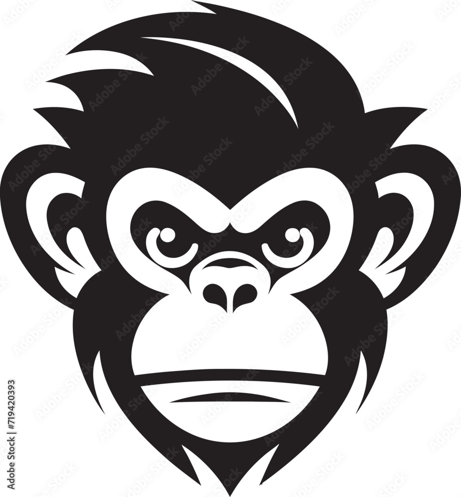 Chiaroscuro Creations Black Monkey VectorsMidnight Musings Monochrome Primate Vectors