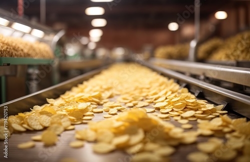 Line for the production of potato chips