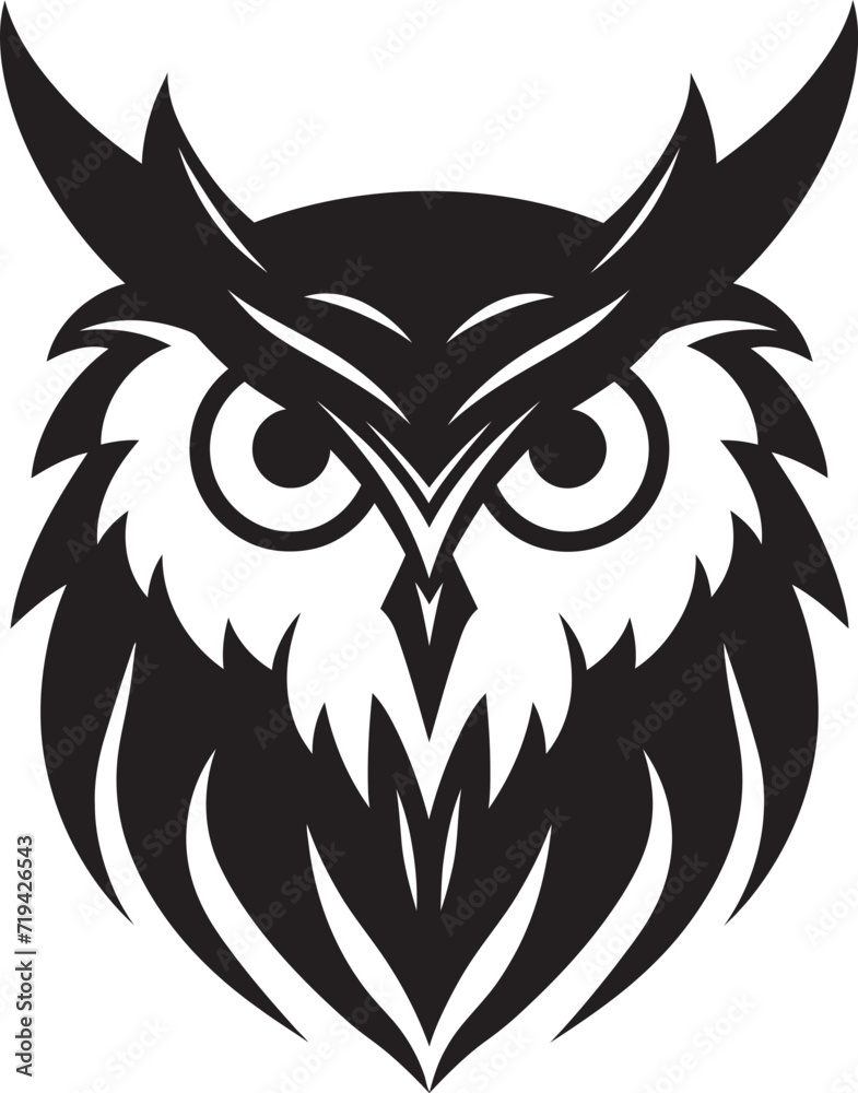 Guardian of Dreams Black and Blue Owl DesignKnowledge and Power Black and White Owl Logo