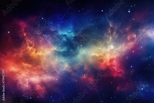 Universe galaxy wallpaper star particle motion on black background  starlight nebula in galaxy at universe Space background  Ai generated
