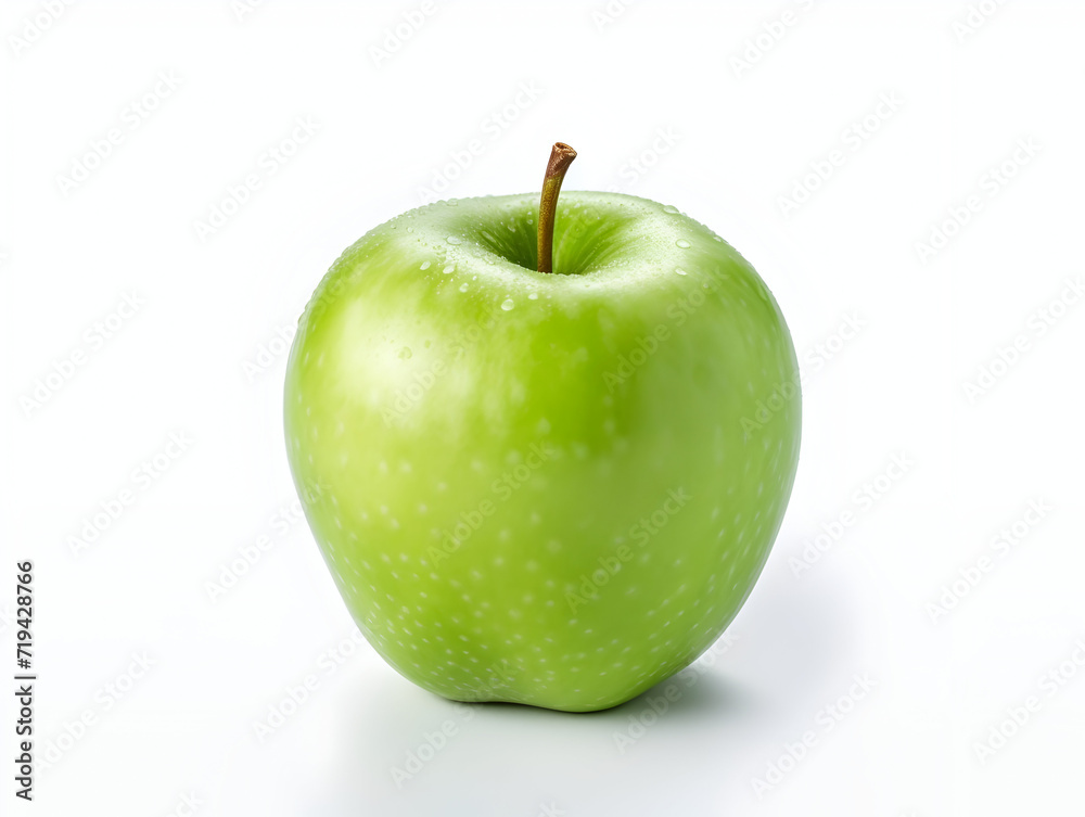 Fresh green apple fruit on white background Fresh green apple fruit on white background