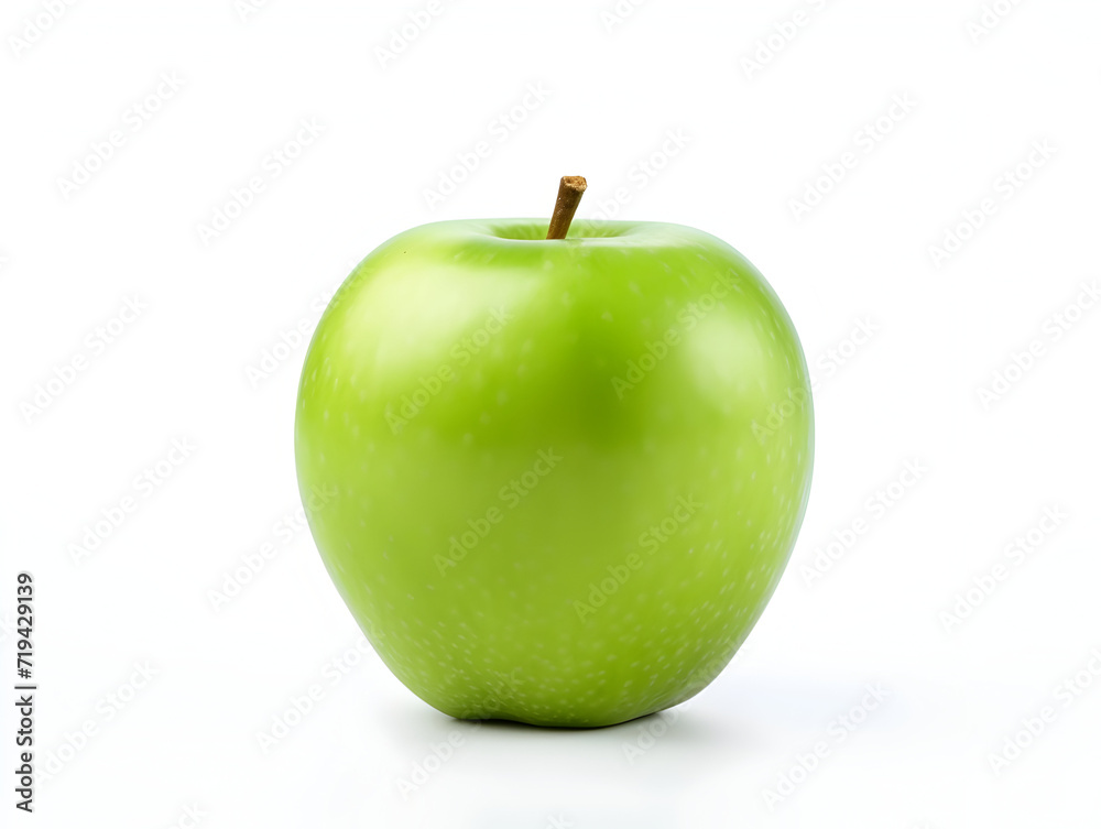 Fresh green apple fruit on white background Fresh green apple fruit on white background
