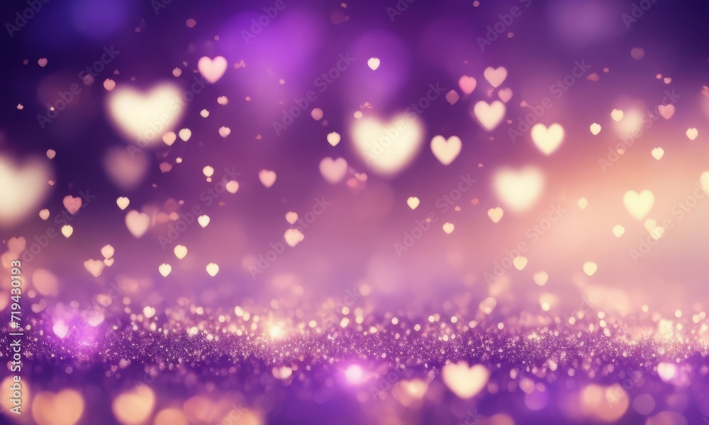Valentine's Day background with hearts on bokeh background Valentine's Day background with hearts on bokeh background