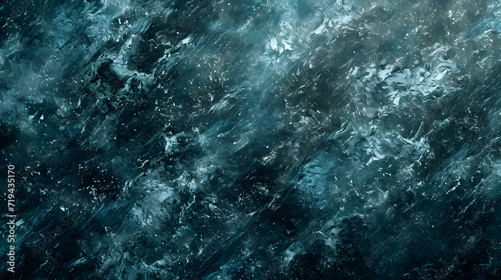 Obraz premium Vast Ocean Covered in Roiling Waves