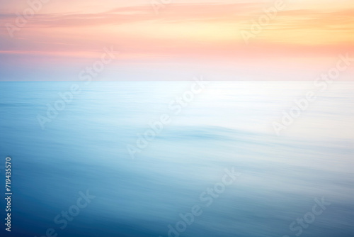 Abstract Sea Surface with Blurred Motion  Ocean Water Background in Pastel Sunset Colors