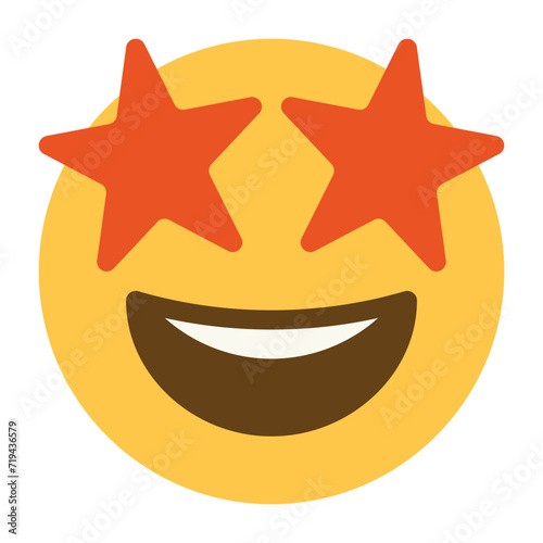 star struck face emoji icon