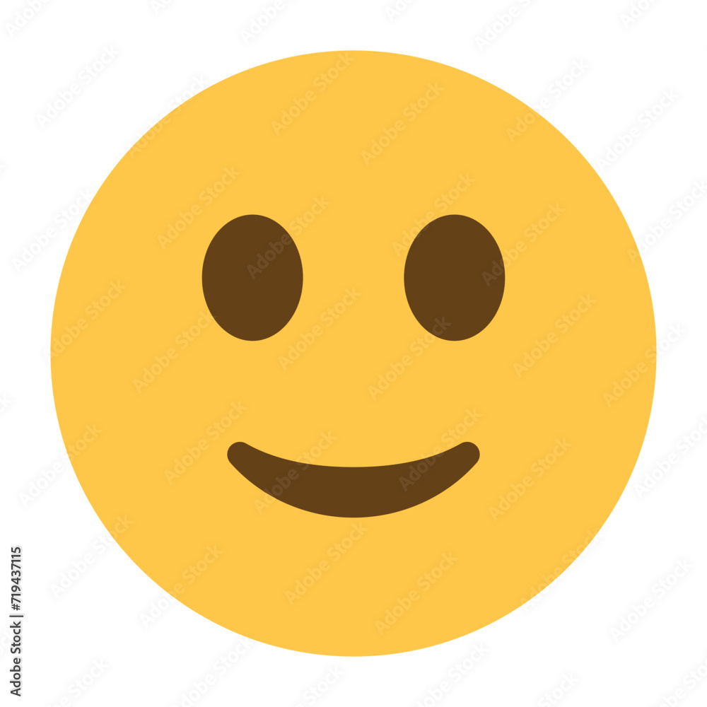 Slightly smiling face emoji icon
