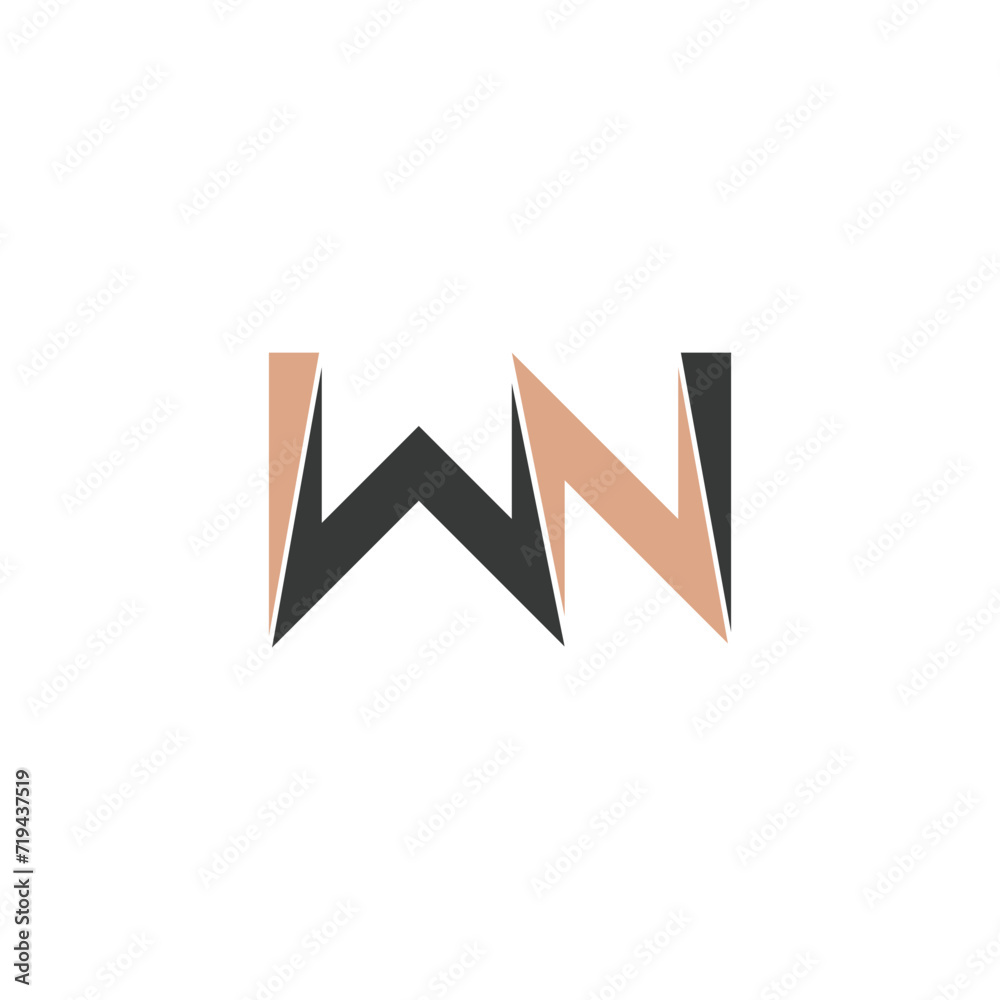 NW, WN, W AND N Abstract initial monogram letter alphabet logo design NW, WN, W AND N Abstract initial monogram letter alphabet logo design