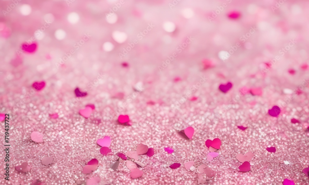 Valentine's Day background with hearts on bokeh background Valentine's Day background with hearts on bokeh background