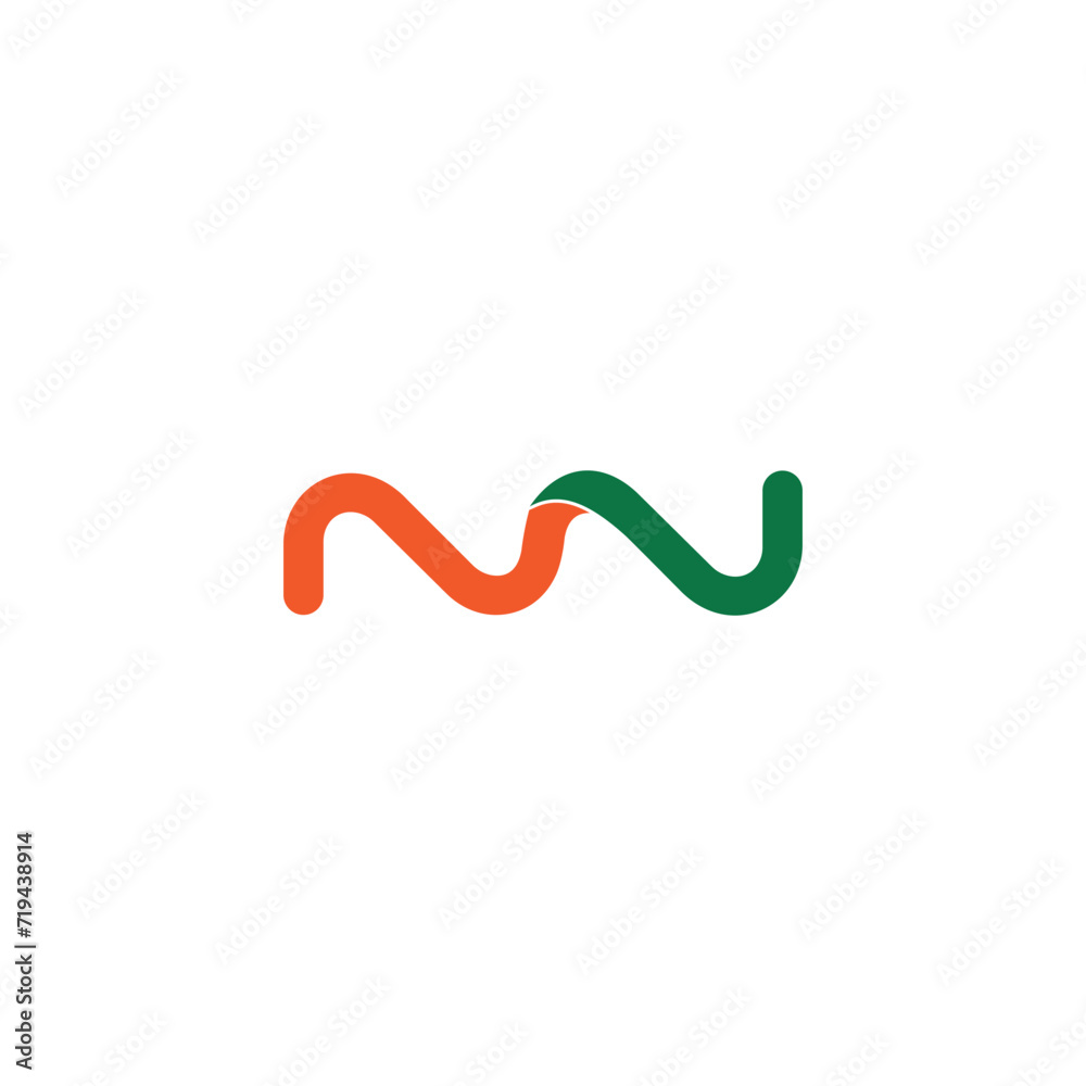 Alphabet Initials logo NW, WN, N and W Alphabet Initials logo NW, WN, N and W