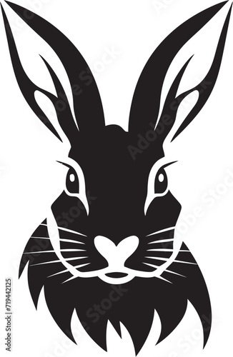 Whispered Details Monochrome Hare SketchMonochrome Magic Shadowed Rabbit Vector
