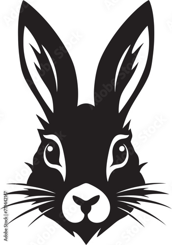 Elegant Ink Rabbit Vector DesignFine Lines Black Rabbit Vector Art
