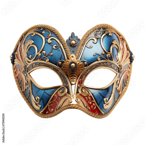 Venetian carnival mask isolated on transparent and white background. Generative ai © Dima