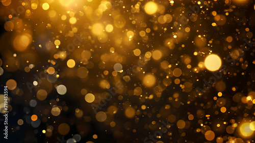 Abstract gold particle background for Oscar ceremony or New Year	
