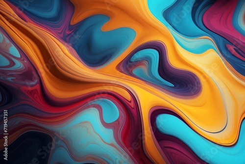 Liquid 3d abstract AI generated Background