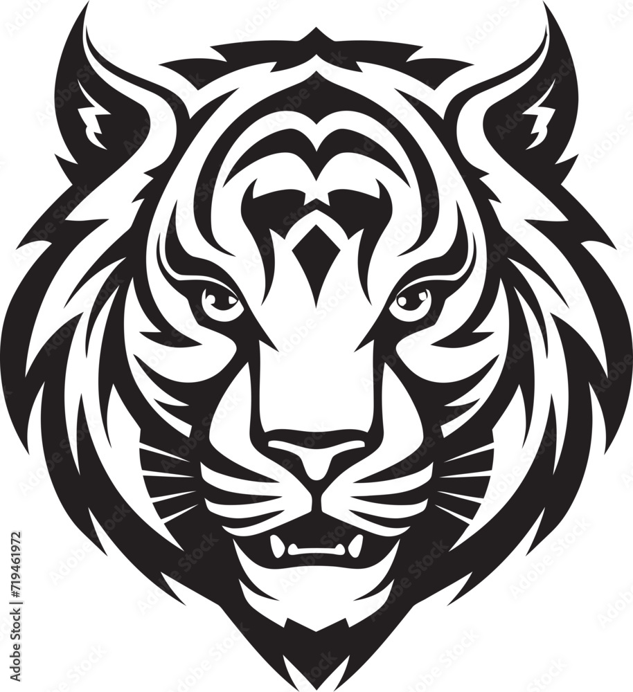 Whimsical Tiger IllustrationExpressive Tiger Design